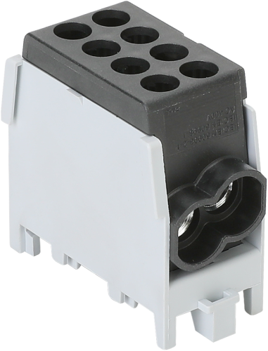Złączka kompaktowa na szynę, czarna 2.5-25mm2, max. 1000VAC/DC, max.101A FLECU-25-25-2F Tracon Electric