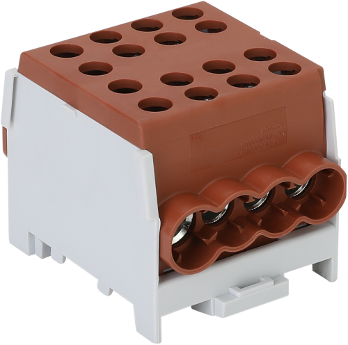 Złączka kompaktowa na szynę, brązowa 6-35mm2, max. 1000VAC/DC, max.125A FLECU-35-25-4B Tracon Electric