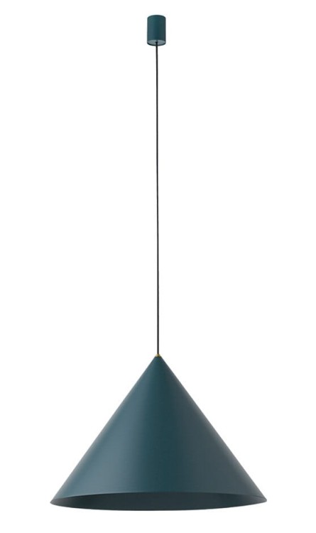 Lampa sufitowa wisząca Industrialna Loft ZENITH L GREEN 8007 NOWODVORSKI Lighting GU10 x1 50cm oświetleniowa żyrandol nowoczesna do Kuchni Jadalni nad stół blat wyspę zielona zwis Inspiracje Premium