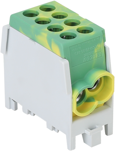 Złączka kompaktowa na szynę, zielono-zółta 2.5-25mm2, max. 1000VAC/DC, max.101A FLECU-25-25-2ZS Tracon Electric