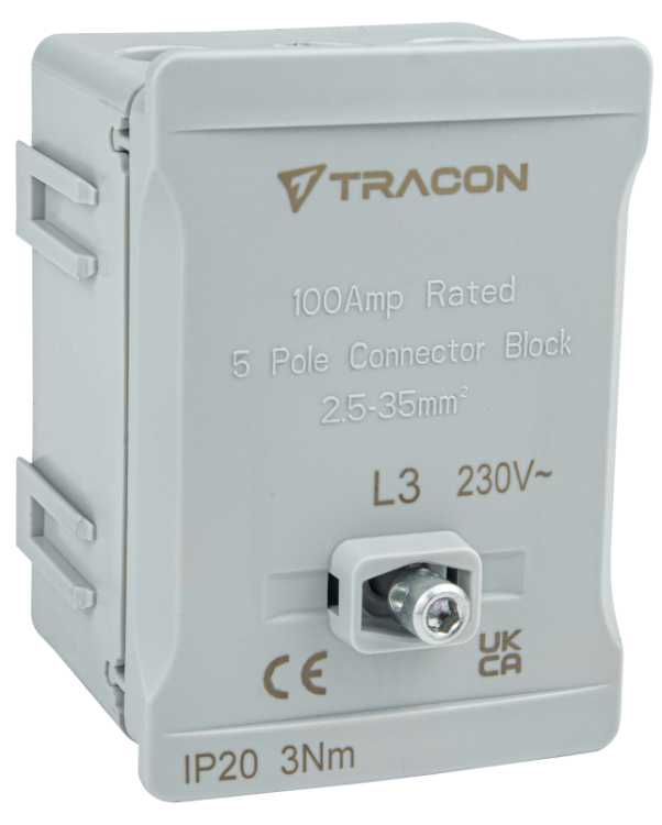 Listwa zaciskowa linii głównej, plombowana, szara 2x35mm2 / 3x35mm2, 690VAC, 100A FSK35SZ Tracon Electric