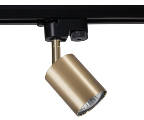 Lampa szynowa Reflektor szynowy jednofazowa PROFILE EYE SPOT SOLID BRASS 7857 NOWODVORSKI Lighting GU10 Loft nowoczesna sufitowa ścienna oświetlenie szynowe 230V do szynoprzewodu złoty mosiądz Inspiracje Premium