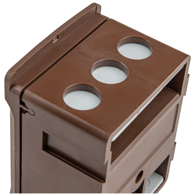 Listwa zaciskowa linii głównej, plombowana, brązowa 2x35mm2 / 3x35mm2, 690VAC, 100A FSK35B Tracon Electric