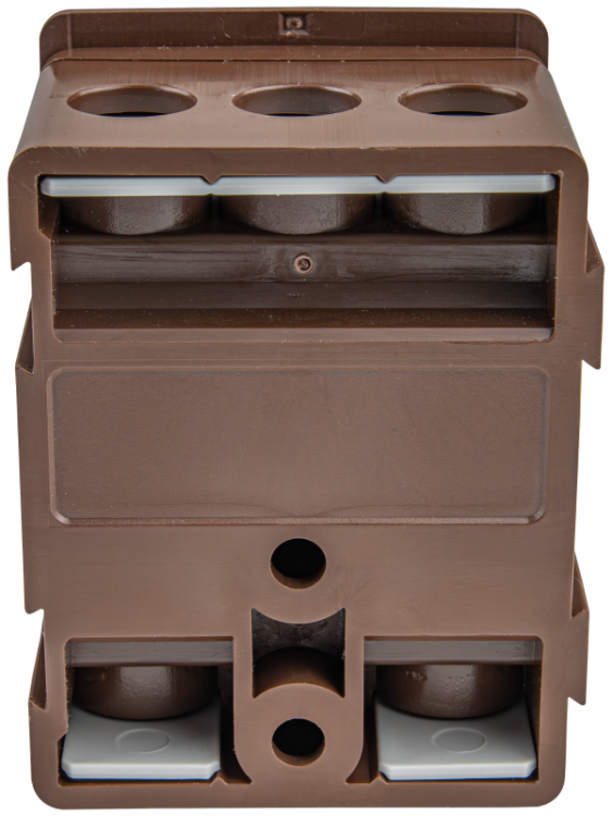 Listwa zaciskowa linii głównej, plombowana, brązowa 2x35mm2 / 3x35mm2, 690VAC, 100A FSK35B Tracon Electric