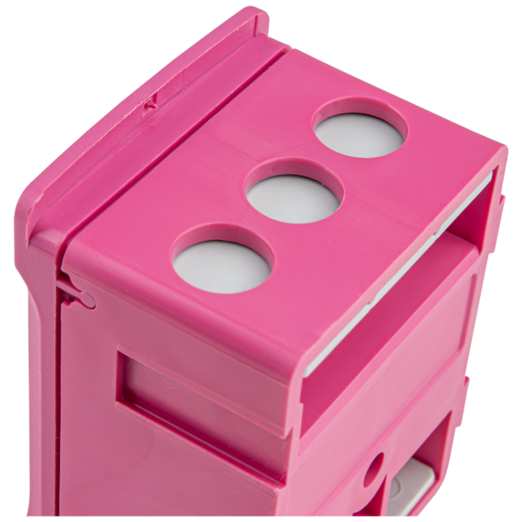 Listwa zaciskowa linii głównej, plombowana, różowa 2x35mm2 / 3x35mm2, 690VAC, 100A FSK35R Tracon Electric