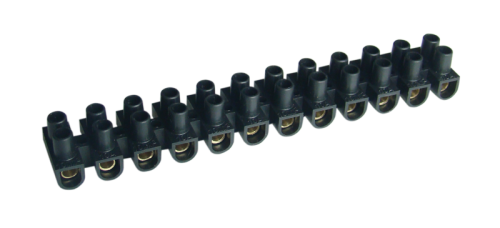 Złączka elastyczna o profilu U, 12-torowa czarna 10mm2, 450VAC, 50A, PE SF15A-U Tracon Electric