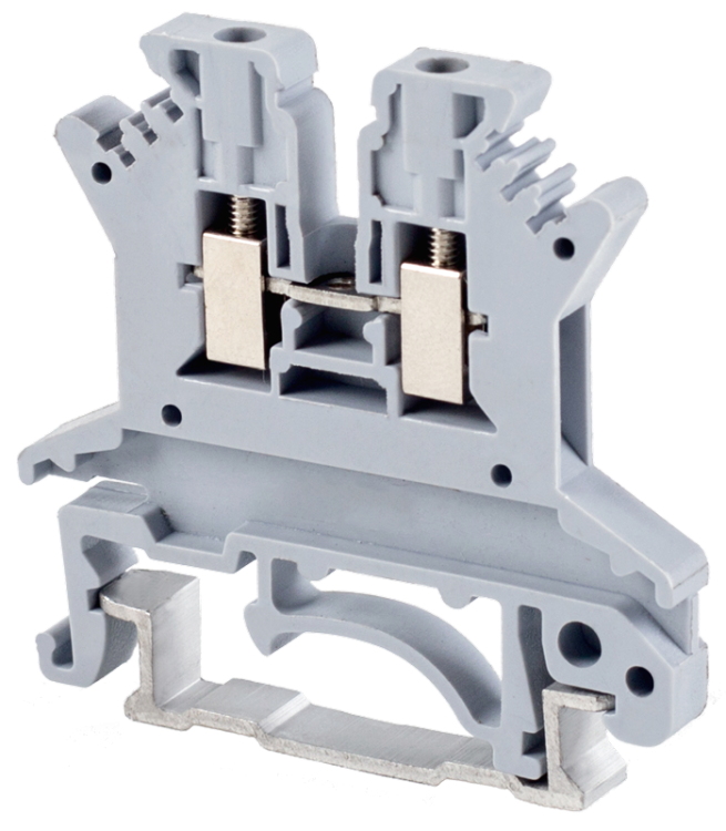 Śrubowy fazowy zacisk połączeniowy na szynę, szary 500V 17.5A 0.14-1.5 mm2 TSKA1,5 Tracon Electric