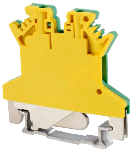 Zacisk przewodu ochronnego na szynę, śrubowy, żółto-zielony 500V 17.5A 0.14-1.5 mm2 TSKA1,5JD Tracon Electric