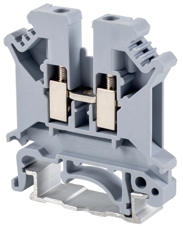 Śrubowy fazowy zacisk połączeniowy na szynę, szary 0,2-4mm2, 800VAC, 41A TSKA4 Tracon Electric