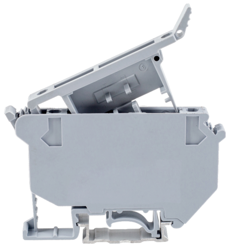 Bezpiecznikowy zacisk śrubowy na szynę, szary 800V 6.3A 0.5-6 mm2 TSKA4B Tracon Electric