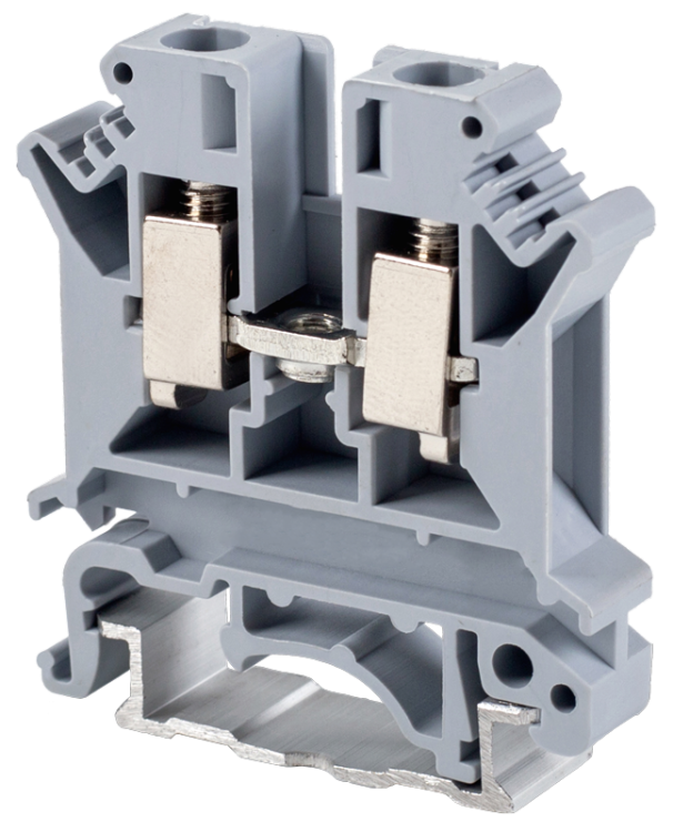 Śrubowy fazowy zacisk połączeniowy na szynę, szary 0,2-6mm2, 800VAC, 57A TSKA6 Tracon Electric
