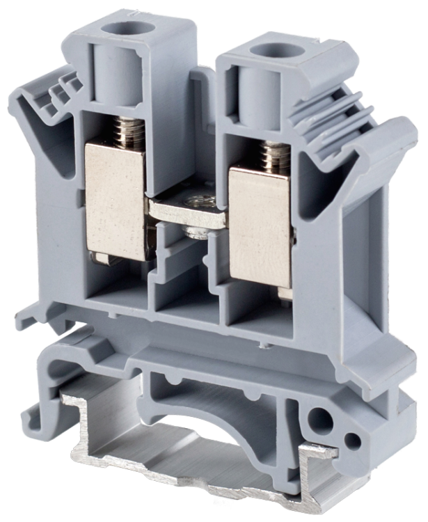 Śrubowy fazowy zacisk połączeniowy na szynę, szary 0,5-10mm2, 800VAC, 76A TSKA10 Tracon Electric