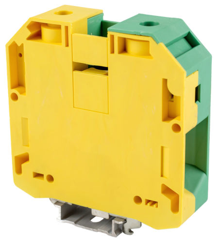 Zacisk przewodu ochronnego na szynę, śrubowy, żółto-zielony 1000V 230A 25-95 mm2 TSKA95JD Tracon Electric