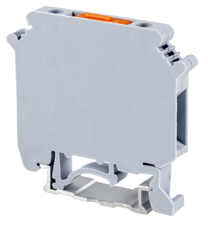 Zacisk połączeniowy separujący na szynę, śrubowy, szary 0,2-4mm2, 800VAC, 16A TSKA4LEV Tracon Electric