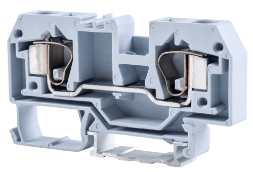Fazowy zacisk połączeniowy naszynę, sprężynowy, szary 800V 57A 0.2-10 mm2 2P TSKC10 Tracon Electric