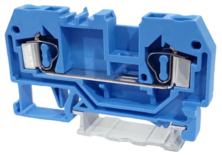 Zerowy zacisk połączeniowy naszynę, sprężynowy, niebieski 800V 32A 0.08-4 mm2 2P TSKC4-K Tracon Electric