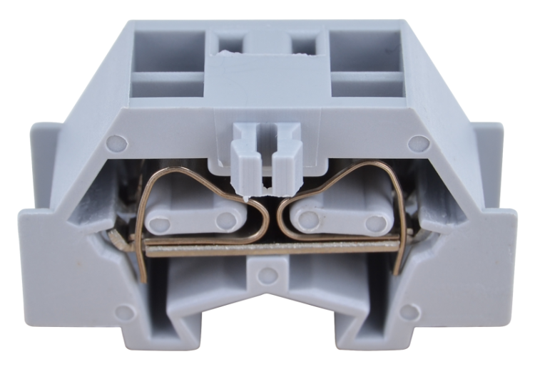 Mini sprężynowy zacisk połączeiowy, mocowanie śrubowe, szary 500V 24A 0.08-2.5 mm2 2P TSKD2,5D Tracon Electric