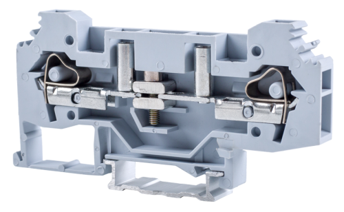 Pomiarowy zacisk połączeniowyna szynę, sprężynowy, szary 250V 41A 0.2-6 mm2 2P TSKC6S Tracon Electric