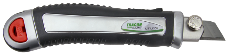 Nóż introligatorski z magazynkiem, 4ostr. uch. gumowy L=168mm, D=35mm, W=18mm, d=18mm UTILK01 Tracon Electric