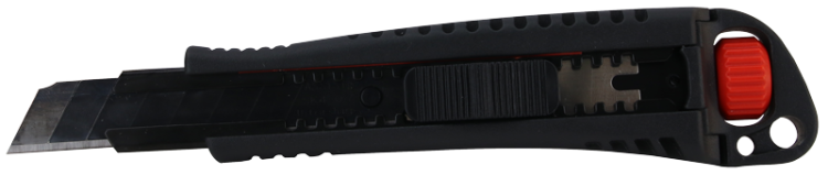 Nóż introligatorski, ostrze SK4 uchwyt gumowany L=178mm, D=33mm, W=19mm, d=18mm UTILK02 Tracon Electric