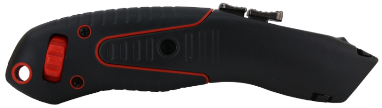 Nóż introligatorski trapezowy,ostrz. SK4-T, gumowany L=175mm, D=41mm, W=27mm, d=19mm UTILK04 Tracon Electric