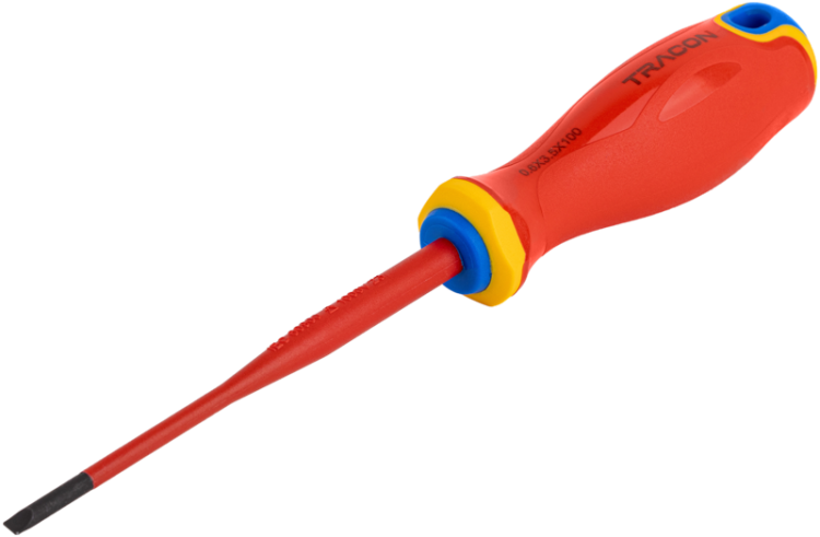 Śrubokręt płaski, izolowany do 1000V AC 1000V, 3x100mm CD3100 Tracon Electric