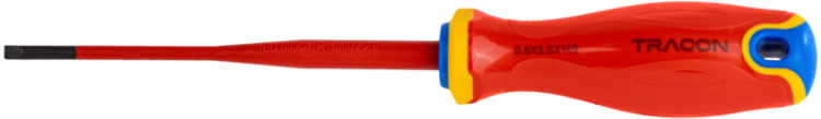Śrubokręt płaski, izolowany do 1000V AC 1000V, 3.5x100mm CD35100 Tracon Electric