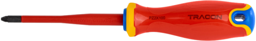 Śrubokręt Pozidriv, izolowany do 1000V AC 1000V, PZ2x100mm CDPZ2100 Tracon Electric