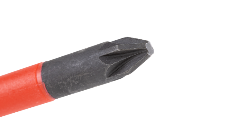 Śrubokręt Pozidriv, izolowany do 1000V AC 1000V, PZ2x100mm CDPZ2100 Tracon Electric