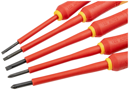 Zestaw wkrętaków precyzyjnych izolowanych do 1000V AC 1000 V, 5pcs CSETP5 Tracon Electric