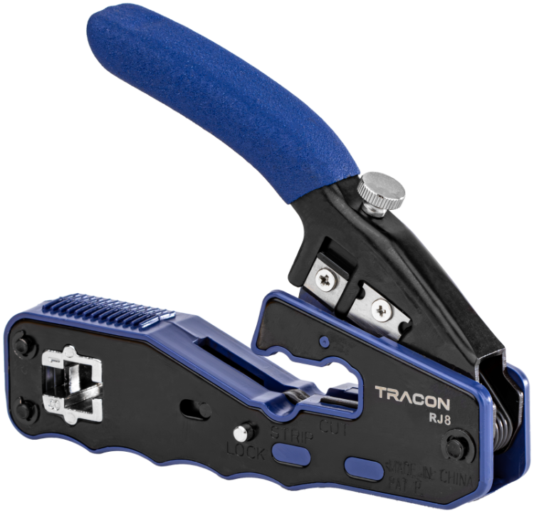Narzędzia do cięcia, zdejmowania izolacji i zaciskania RJ45 RJ8 Tracon Electric