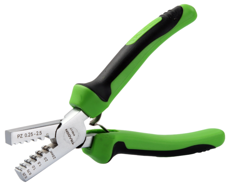 Praska do tulejek izolowanych, nieizolowanych i podwójnych 0,25-2,5mm2 9102-LT Tracon Electric