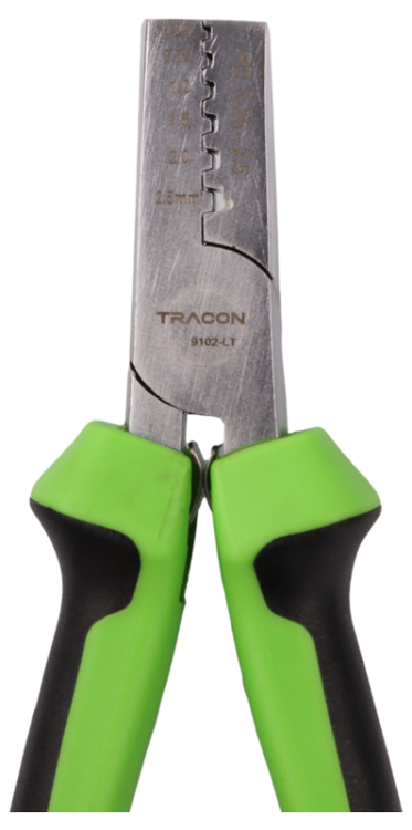 Praska do tulejek izolowanych, nieizolowanych i podwójnych 0,25-2,5mm2 9102-LT Tracon Electric