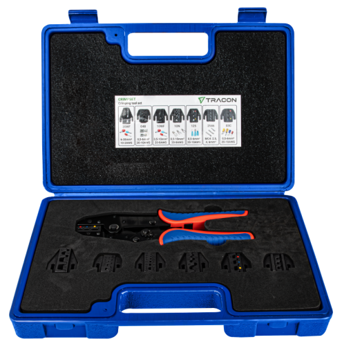 Zestaw narzędzi zaciskających 7pcs CRIMPSET Tracon Electric