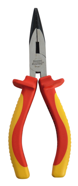 Szczypce proste 1000V, uchwyt żółto-czerwony AC 1000V, L=160mm, 230g KL-1000 Tracon Electric