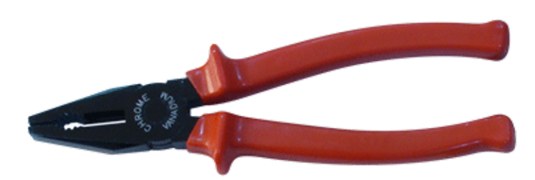 Kombinerki, zwykłe, czerwony uchwyt L=180mm, 300g (7) KBF-7 Tracon Electric