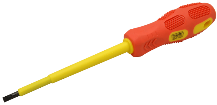 Śrubokręt płaski izolacja 1000V, żółto-czerwony AC 1000V, 5x125mm SD5125F Tracon Electric