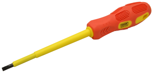 Śrubokręt płaski izolacja 1000V, żółto-czerwony AC 1000V, 6x150mm SD6150F Tracon Electric