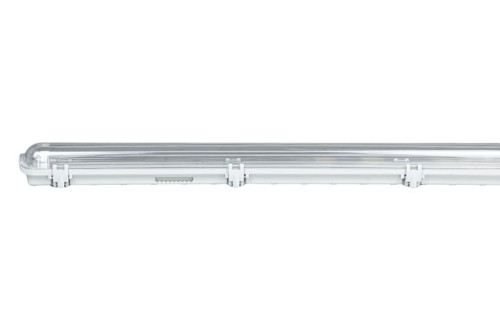 Oprawa hermetyczna LED TUBE T8 x2 pyłoszczelna 2x36W 120cm A OHTL-D-236 ANLUX IP65 klosz PS ryflowany jednostrona do tub świetlówek LED do garażu magazynu hali korytarza