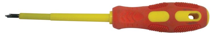Śrubokręt płasko-krzyżowy, izolacja 1000V, żółto-czerwony AC 1000V, 4x100mm SDDK4100S Tracon Electric