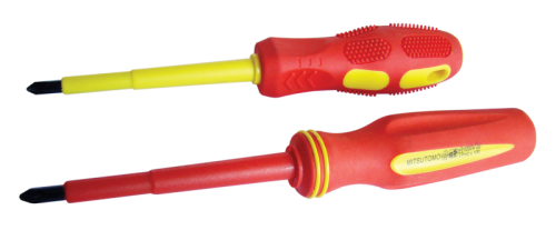 Śrubokręt płasko-krzyżowy, izolacja 1000V, żółto-czerwony AC 1000V, 5x125mm SDDK5125S Tracon Electric