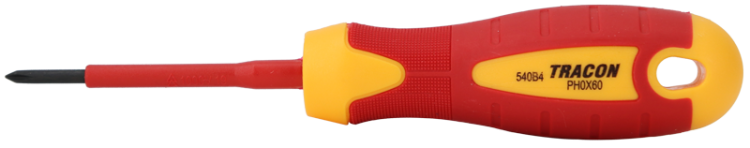 Śrubokręt krzyżakowy, izolacja 1000 V, CrV PH0 3×60mm, AC 1000V SD3060PH0 Tracon Electric
