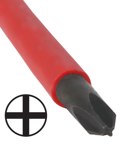 Śrubokręt krzyżakowy, izolacja 1000 V, CrV PH0 3×60mm, AC 1000V SD3060PH0 Tracon Electric