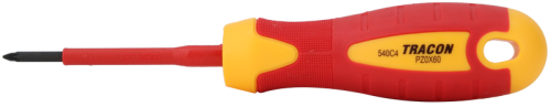 Śrubokręt pozidriv, izolacja 1000 V, CrV PZ0 3×60mm, AC 1000V SD3060PZ0 Tracon Electric