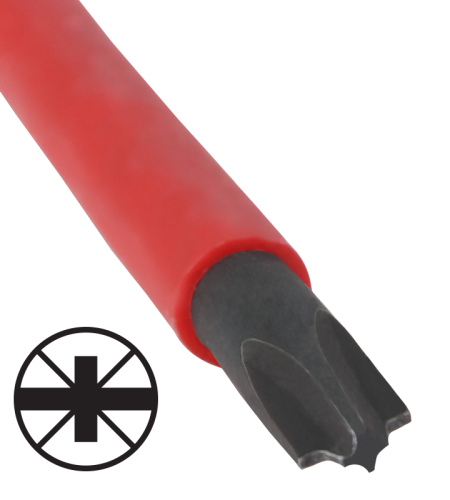 Śrubokręt płasko-krzyżakowy, izolacja 1000 V, CrV SL/PZ2 6×100mm, AC 1000V SD60100SLPZ2 Tracon Electric