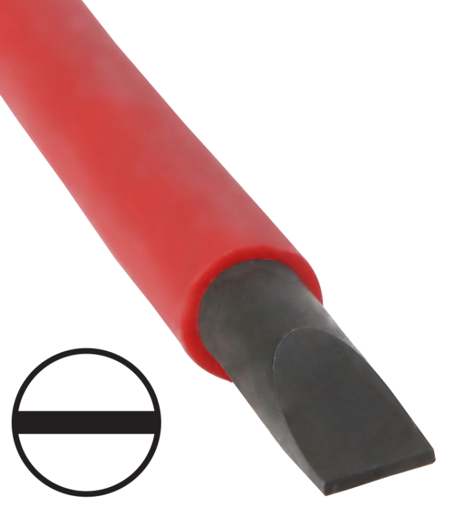 Śrubokręt, prosty, izolacja 1000 V, CrV SL 6.5×150mm, AC 1000V SD65150SL Tracon Electric