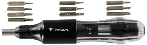 Precyzyjny wkrętak grzechotkowy z wbudowanymi wymiennymi gło 168mm, 10 bit APCS10 Tracon Electric