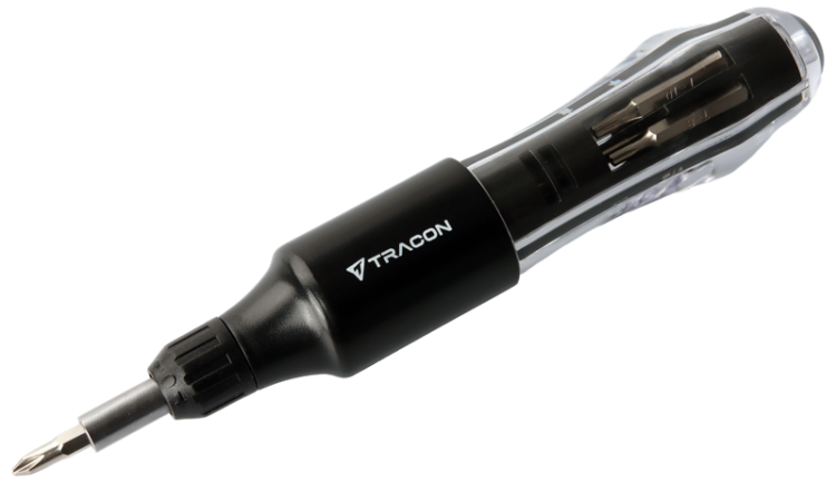 Precyzyjny wkrętak grzechotkowy z wbudowanymi wymiennymi gło 168mm, 10 bit APCS10 Tracon Electric