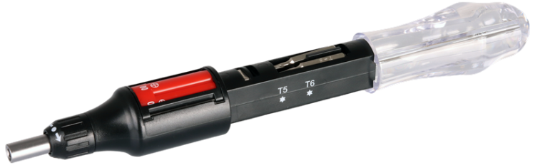 Precyzyjny wkrętak grzechotkowy z wbudowanymi wymiennymi gło 168mm, 10 bit APCS10 Tracon Electric