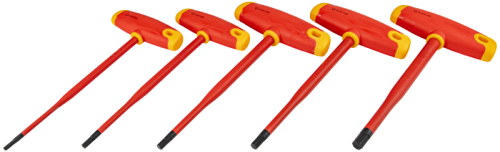 Zestaw 5 szt. kluczy imbusowych izolowanych do 1000V 1000V, S2, 5pc ISET5 Tracon Electric